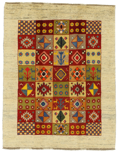 Gabbeh - Bakhtiari Persian Carpet 194x152