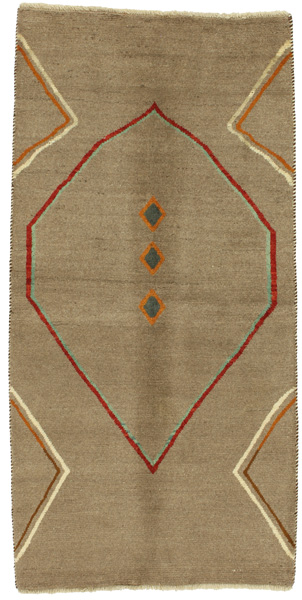 Gabbeh - Qashqai Persian Carpet 215x105