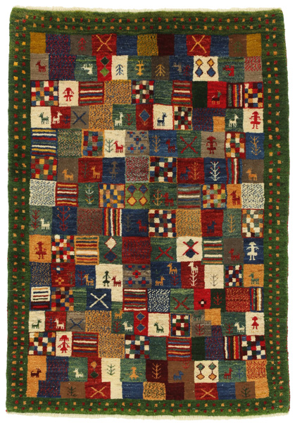 Gabbeh - Bakhtiari Persian Carpet 156x109