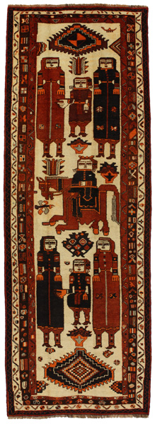 Bakhtiari - Gabbeh Persian Carpet 413x141