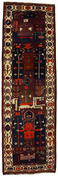 Bakhtiari - Qashqai Persian Carpet 455x140