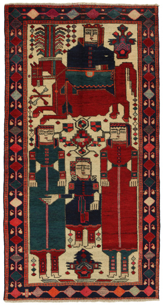 Bakhtiari - Koliai Persian Carpet 210x111
