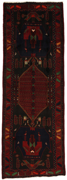 Senneh - Kurdi Persian Carpet 387x139