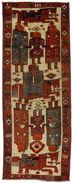 Bakhtiari - Qashqai Persian Carpet 342x128