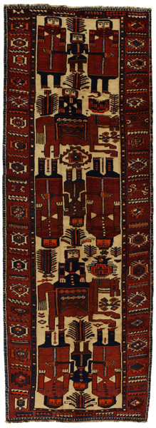 Bakhtiari - Qashqai Persian Carpet 418x147