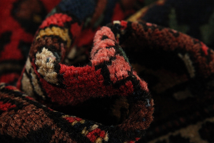 Bakhtiari - old Persian Carpet 397x345 - Picture 6