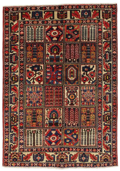 Bakhtiari Persian Carpet 208x148