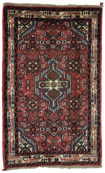 Enjelas - Hamadan Persian Carpet 102x62