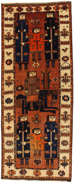 Bakhtiari - Qashqai Persian Carpet 351x140