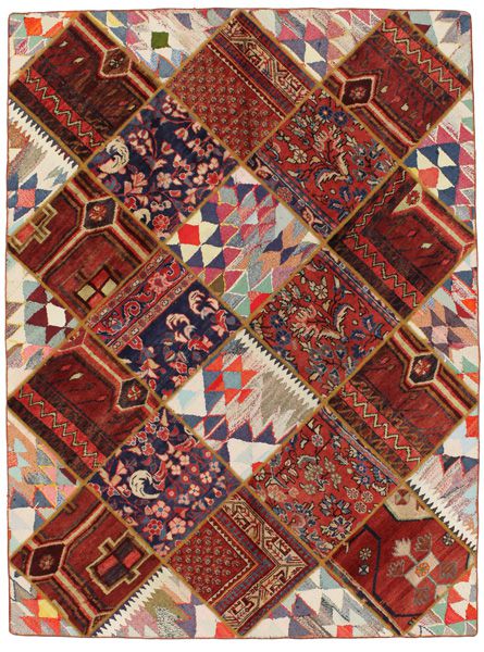 Patchwork Persian Carpet 242x180