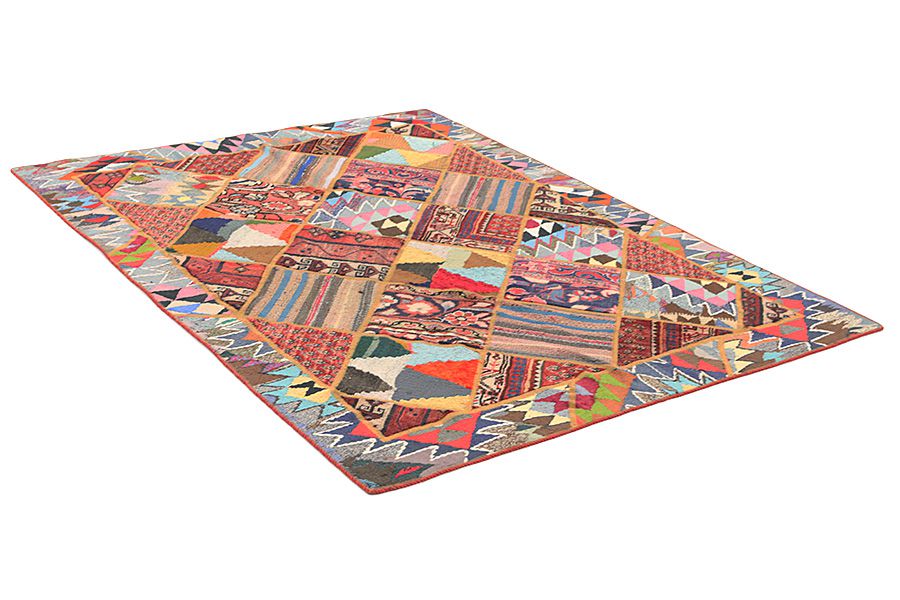 Patchwork Persian Carpet 205x157 - Picture 1