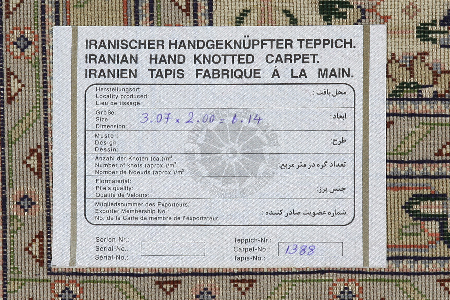Tabriz Persian Carpet 307x200 - Picture 10