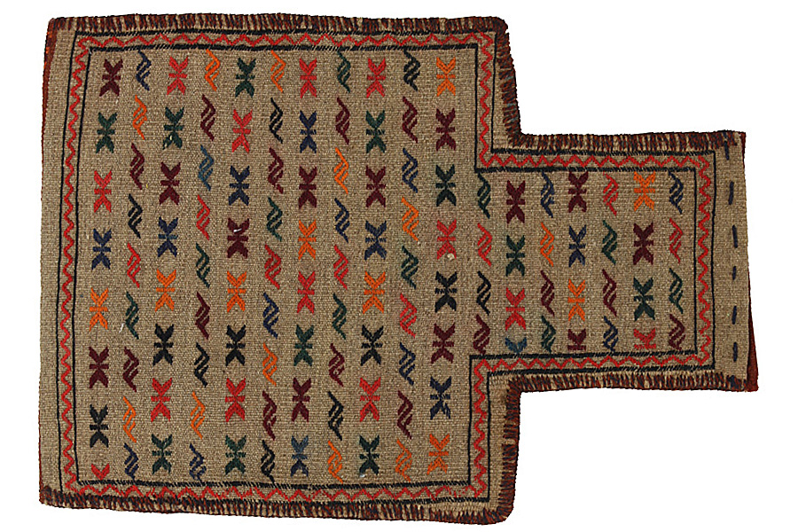 Qashqai - Saddle Bag Persian Carpet 51x36 - Picture 1