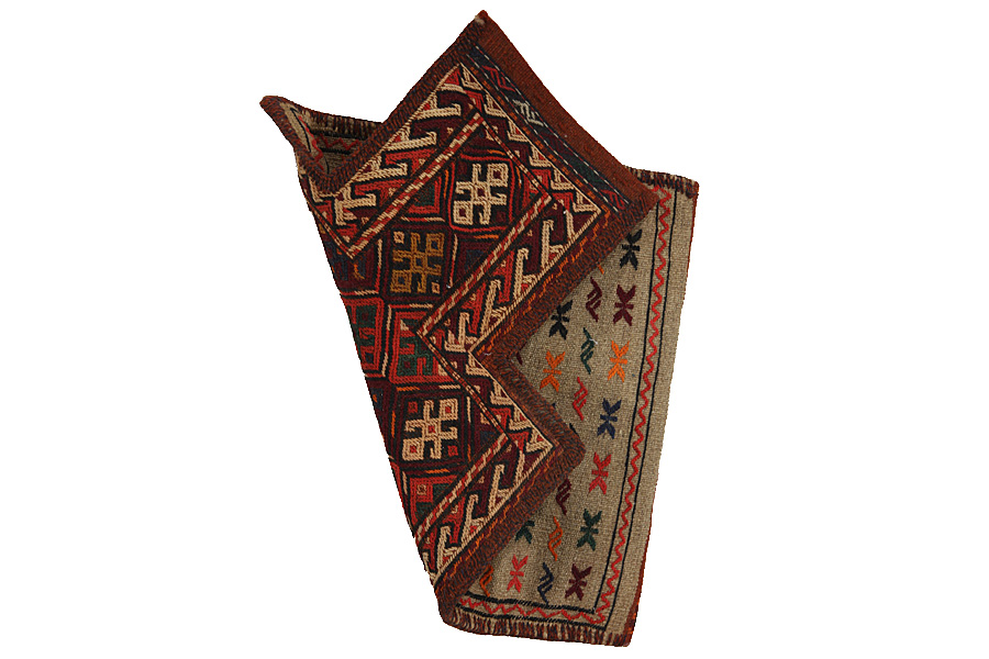 Qashqai - Saddle Bag Persian Carpet 51x36 - Picture 2