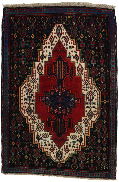 Senneh - Kurdi Persian Carpet 118x82