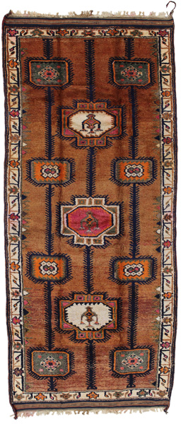 Gabbeh - Qashqai Persian Carpet 355x153