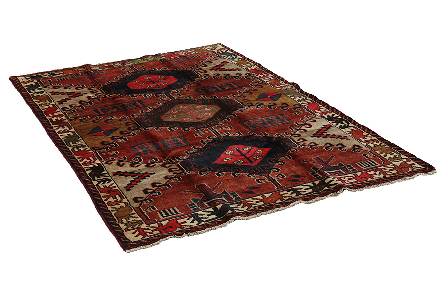Bakhtiari - Qashqai Persian Carpet 218x150 - Picture 1