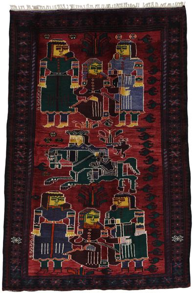 Bakhtiari - Lori Persian Carpet 198x132