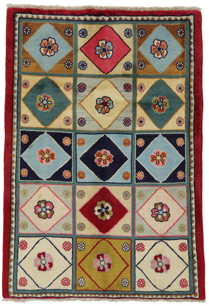 Gabbeh - Bakhtiari Persian Carpet 140x96