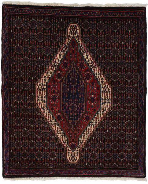 Senneh - Kurdi Persian Carpet 92x79