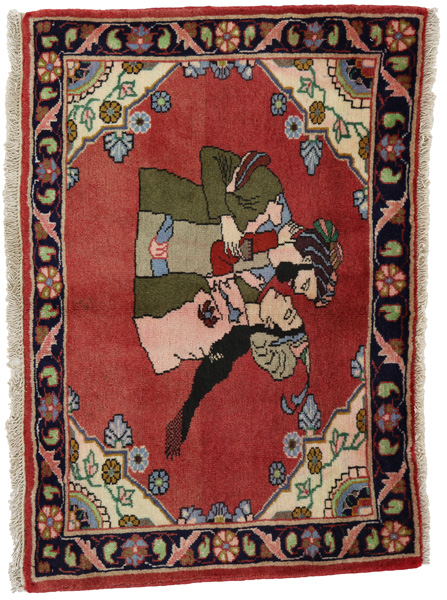 Bijar - Kurdi Persian Carpet 60x87