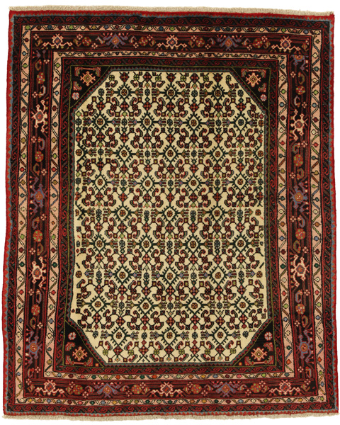 Hosseinabad - Hamadan Persian Carpet 175x145