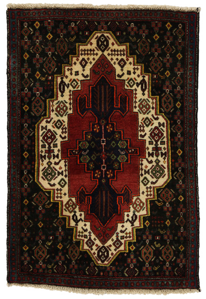Senneh - Kurdi Persian Carpet 103x71