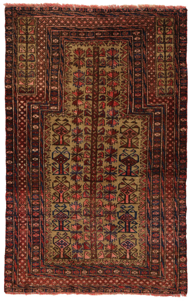 Baluch - Turkaman Persian Carpet 117x75
