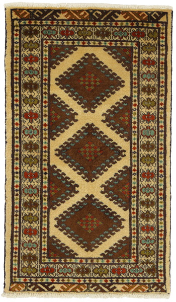 Koliai - Kurdi Persian Carpet 101x59