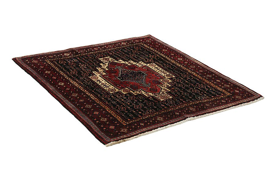 Senneh - Kurdi Persian Carpet 137x130 - Picture 1