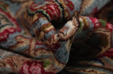 Kerman - Lavar Persian Carpet 399x293 - Picture 7