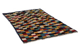 Gabbeh - Bakhtiari Persian Carpet 201x118 - Picture 1