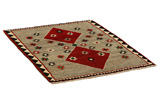 Gabbeh - Qashqai Persian Carpet 145x106 - Picture 1