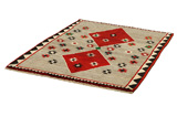Gabbeh - Qashqai Persian Carpet 145x106 - Picture 2