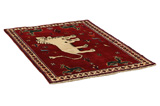 Gabbeh - Qashqai Persian Carpet 140x97 - Picture 1