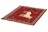 Gabbeh - Qashqai Persian Carpet 140x97 - Picture 2