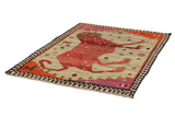 Gabbeh - Qashqai Persian Carpet 178x127 - Picture 2