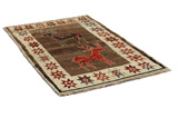 Gabbeh - Qashqai Persian Carpet 191x118 - Picture 1
