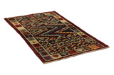 Gabbeh - Bakhtiari Persian Carpet 193x105 - Picture 1