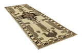 Gabbeh - Qashqai Persian Carpet 412x135 - Picture 1