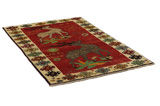 Gabbeh - Qashqai Persian Carpet 201x127 - Picture 1