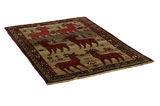 Gabbeh - Qashqai Persian Carpet 185x127 - Picture 1
