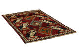 Gabbeh - Qashqai Persian Carpet 190x121 - Picture 1