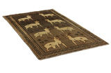 Gabbeh - Qashqai Persian Carpet 250x144 - Picture 1