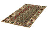 Gabbeh - Qashqai Persian Carpet 211x104 - Picture 2