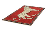 Gabbeh - Qashqai Persian Carpet 197x113 - Picture 2