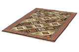 Gabbeh - Bakhtiari Persian Carpet 191x127 - Picture 2
