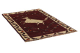 Gabbeh - Qashqai Persian Carpet 184x119 - Picture 1
