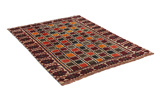 Gabbeh - Bakhtiari Persian Carpet 187x140 - Picture 1