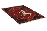 Gabbeh - Qashqai Persian Carpet 156x106 - Picture 1